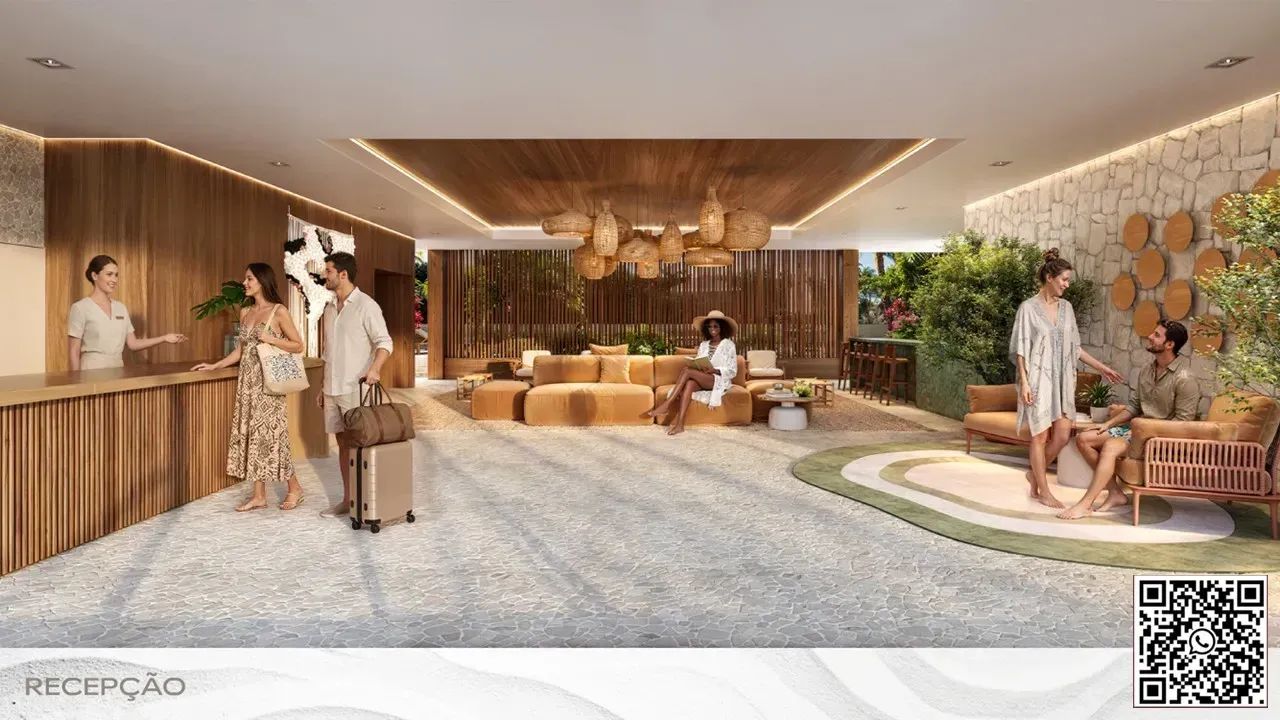 PRAIA DOS CARNEIROS - Flat 22 m² com 1 quarto lazer completo próximo ao parque aquático e  - Foto 11