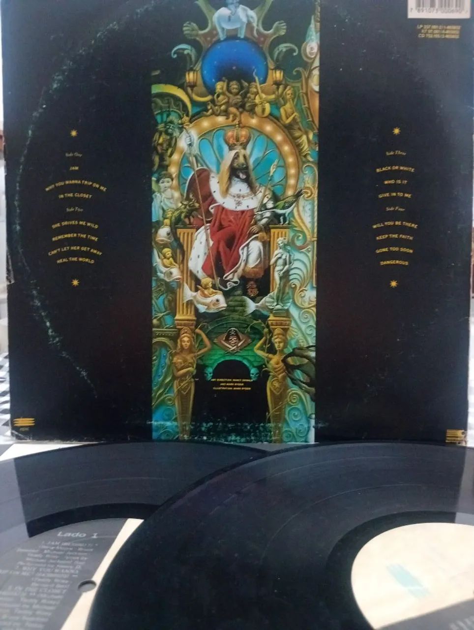 DISCO DE VINIL, MICHAEL JACKSON" DANGEROUS"  1991 , - Foto 2