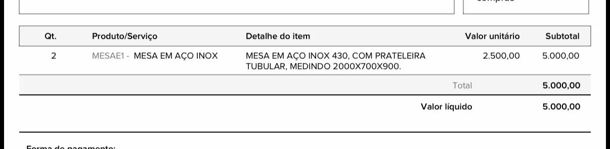MESA DE AÇO INOX 430 COM PRATELEIRA  - Foto 3