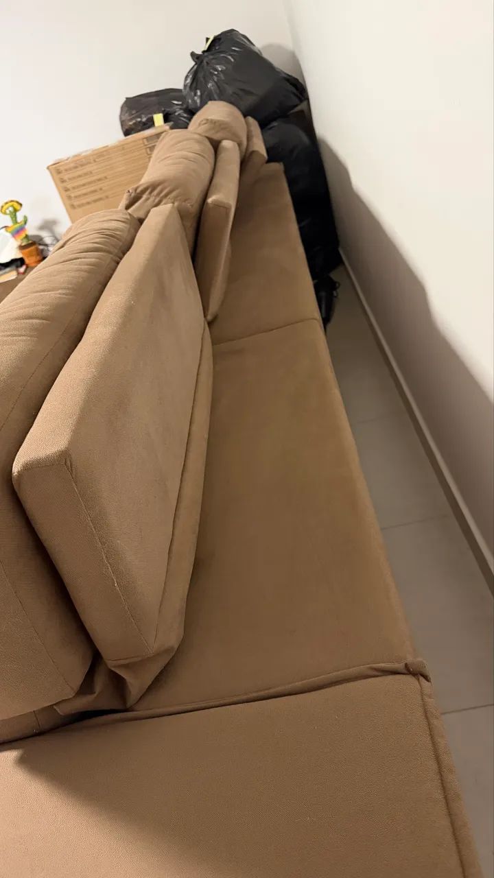 Sofá retrátil e reclinável de 3 lugares - Foto 2