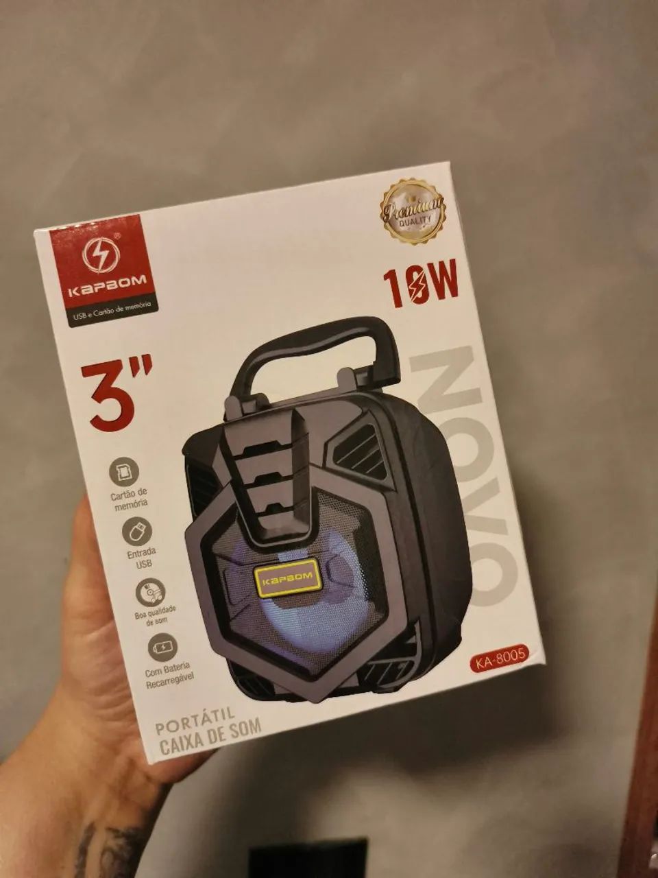 Caixa de som 10w kapbom