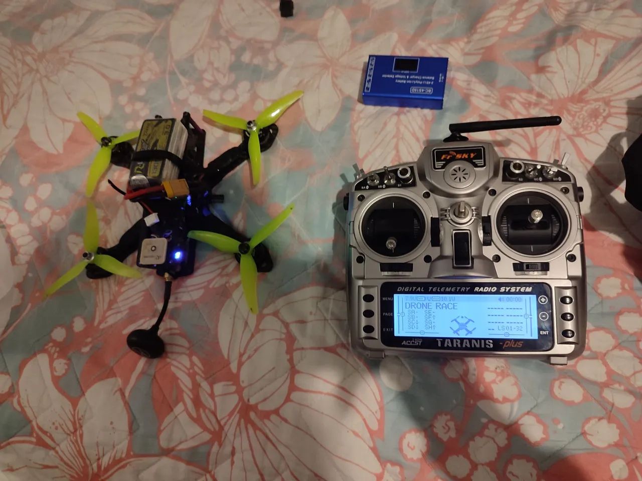 Drone FPV 5" + Taranis Fr Sky x9d Plus Completo pronto pra voar
