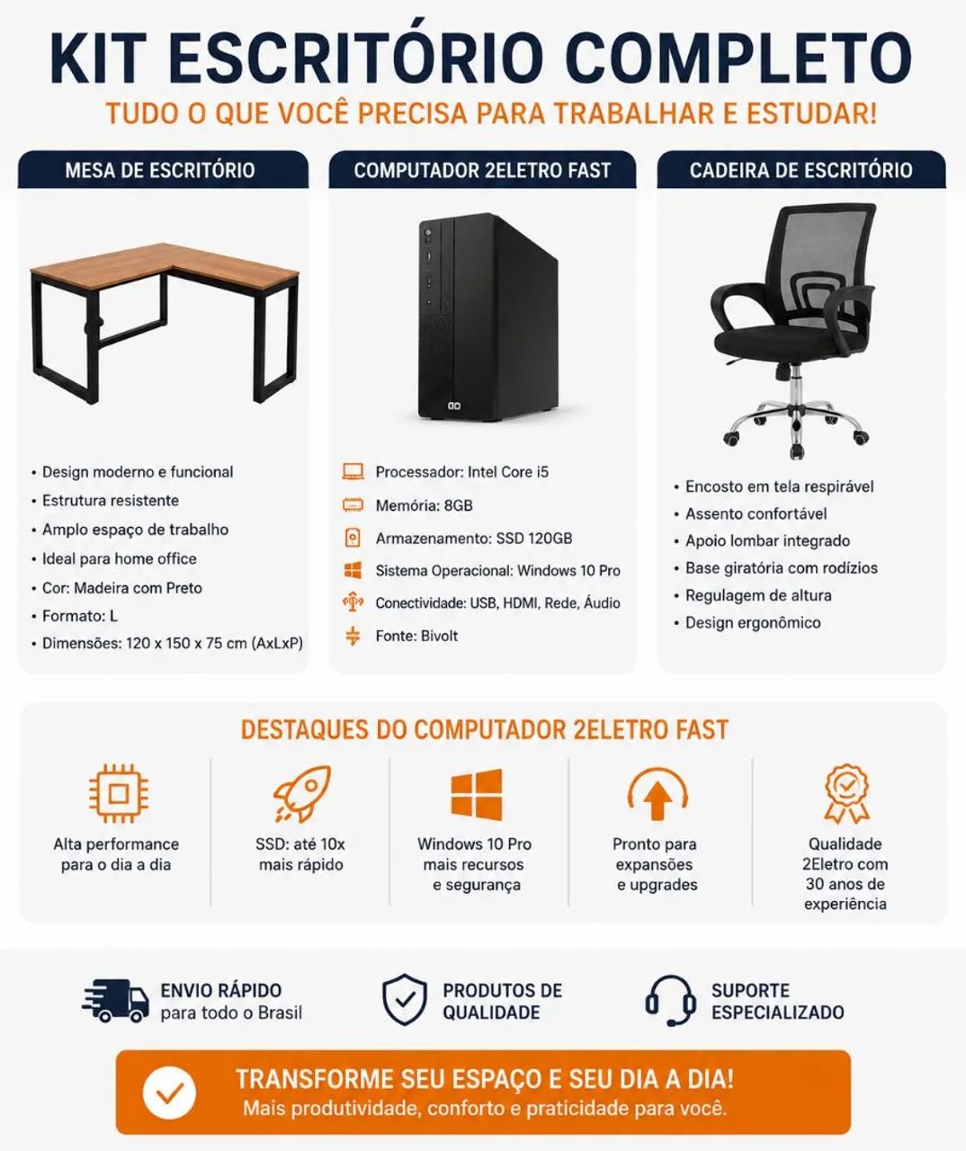 Escritório completo  - Foto 2