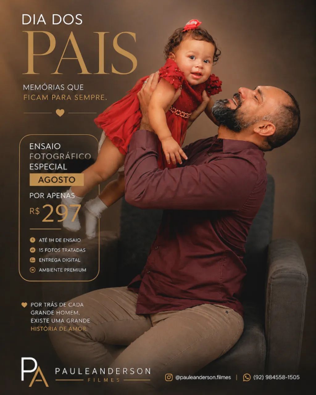 Ensaio Fotográfico Dia dos Pais