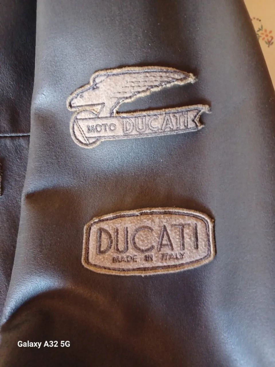 Jaqueta em couro Ducati