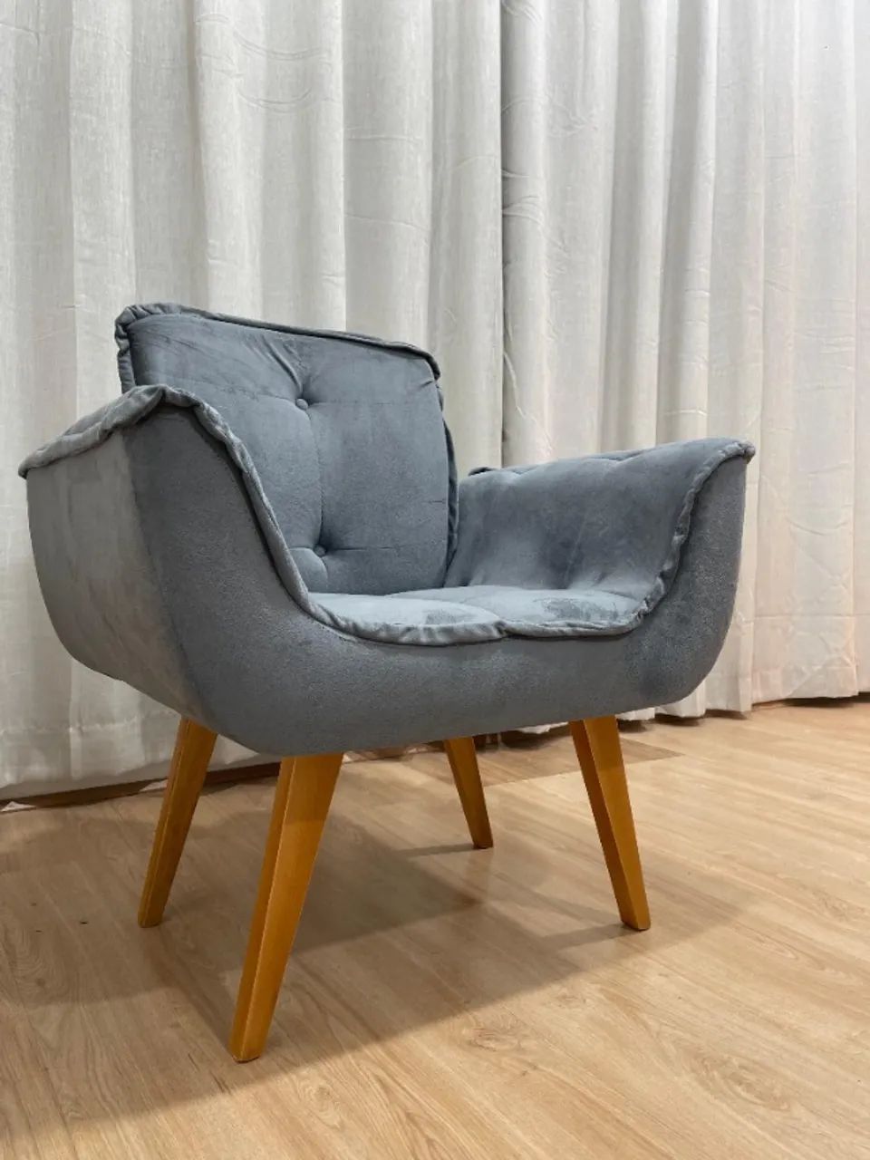 Poltrona Decorativa Confortável 1 Lugar Rebeca - Foto 3