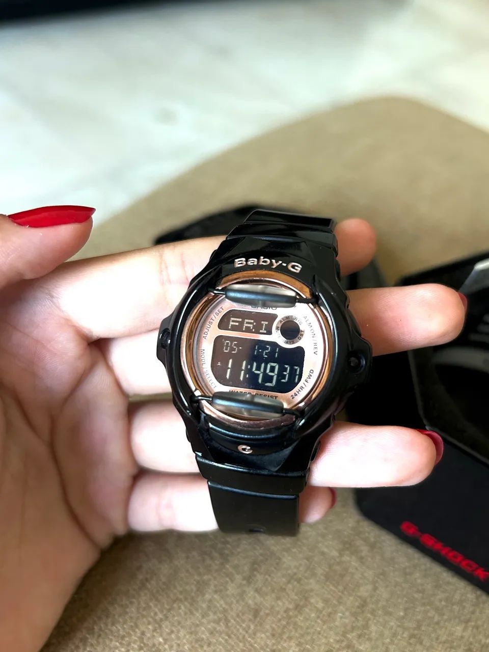 Relógio Casio Baby-G BG-169R Original Preto 200m Prova d?água