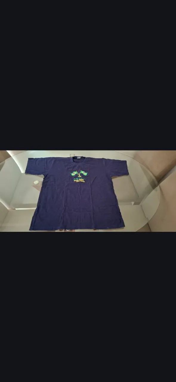 Blusa Masculina Azul Escuro - Foto 2