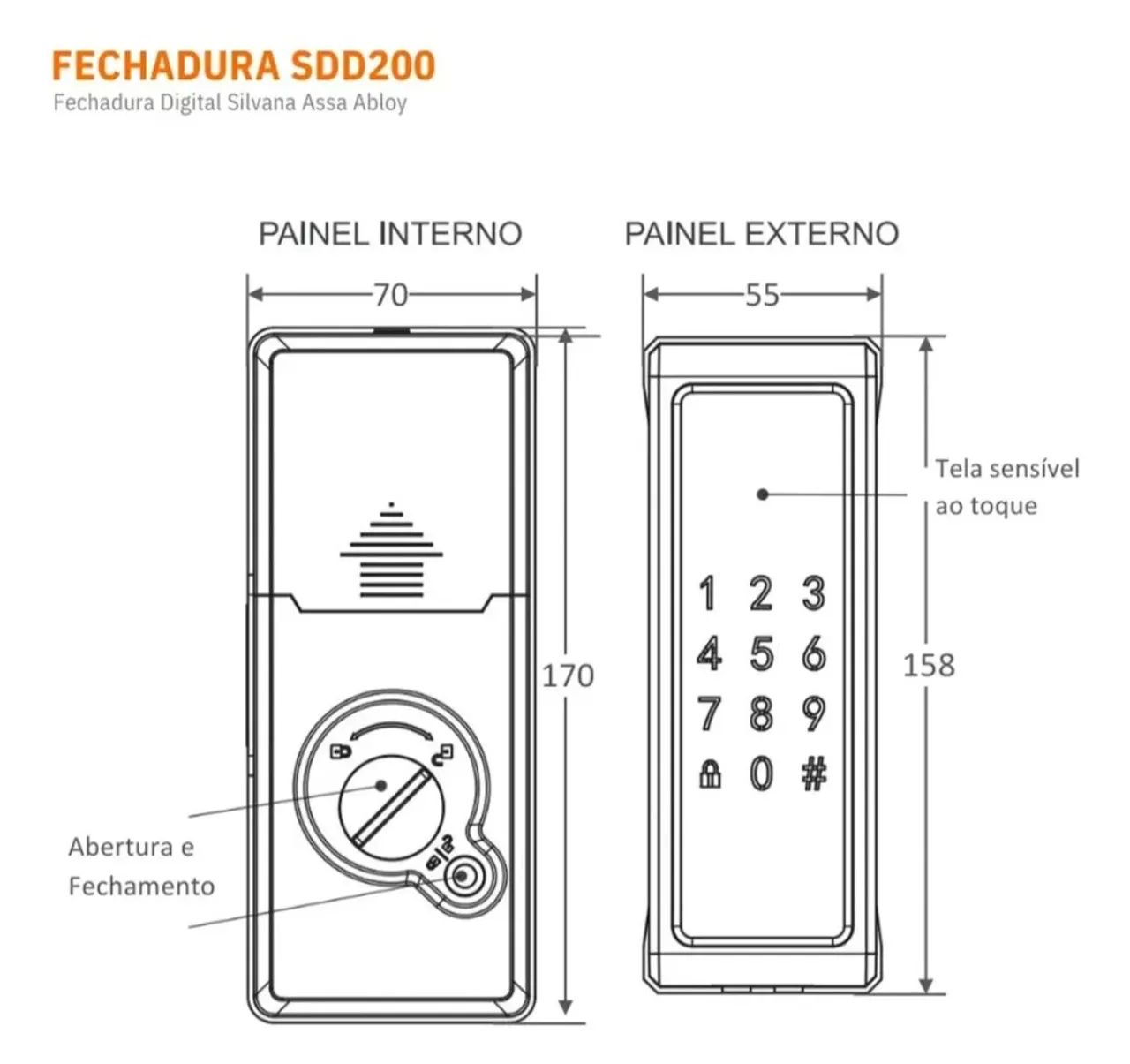 Fechadura eletrônica Silvana - Foto 3
