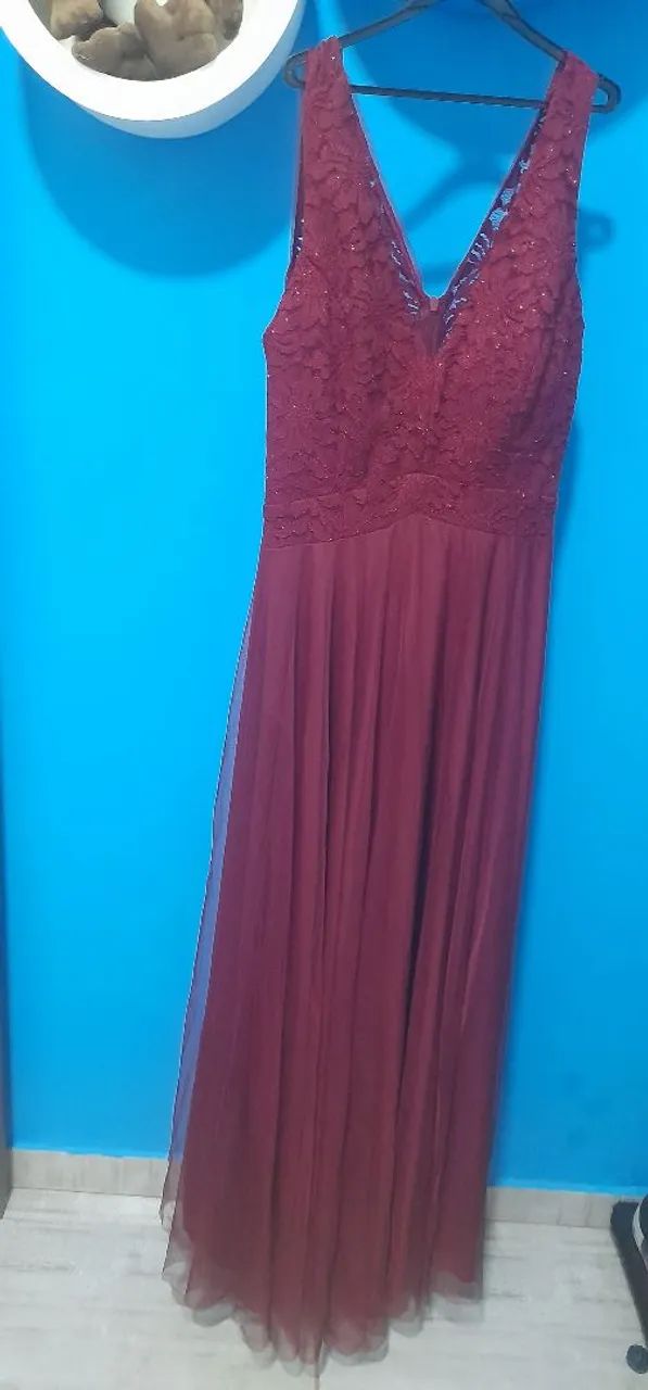 Vestido de festa - marsala  - Foto 4
