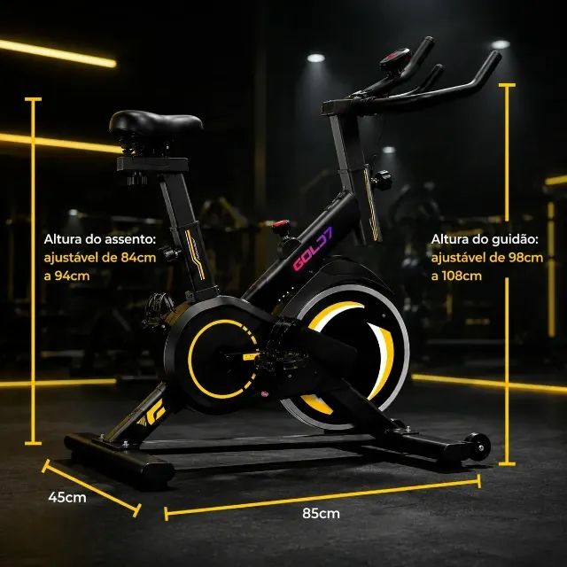 Bicicleta Spinning Ergométrica Com Roda De Inércia De 8kg Bicicleta Spinning Ergométrica  - Foto 5
