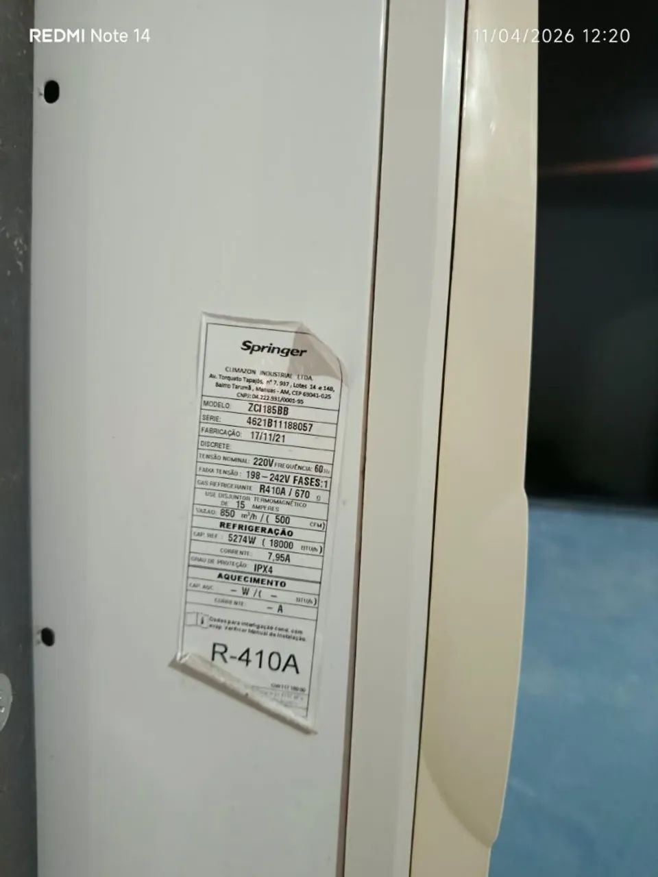 Ar condicionado Springer 220 volts  - Foto 2