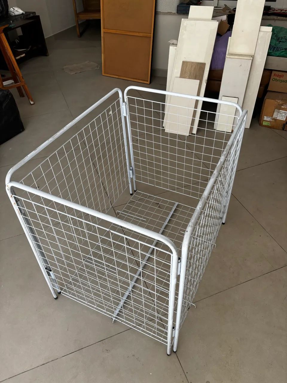 cesto expositor aramado com fundo regulável, - Foto 4