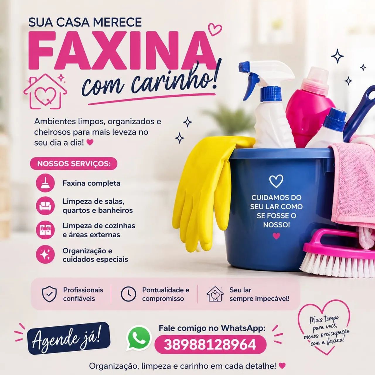 Faço faxina 
