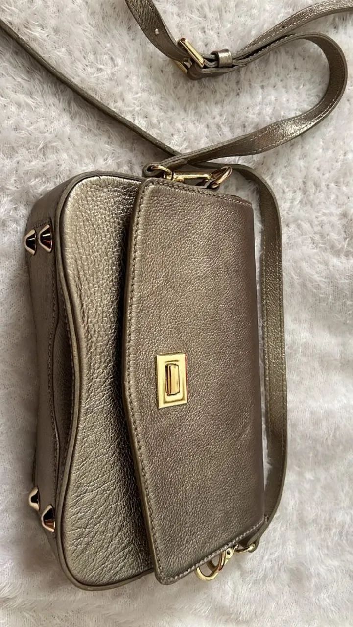 Bolsa de ombro prata 