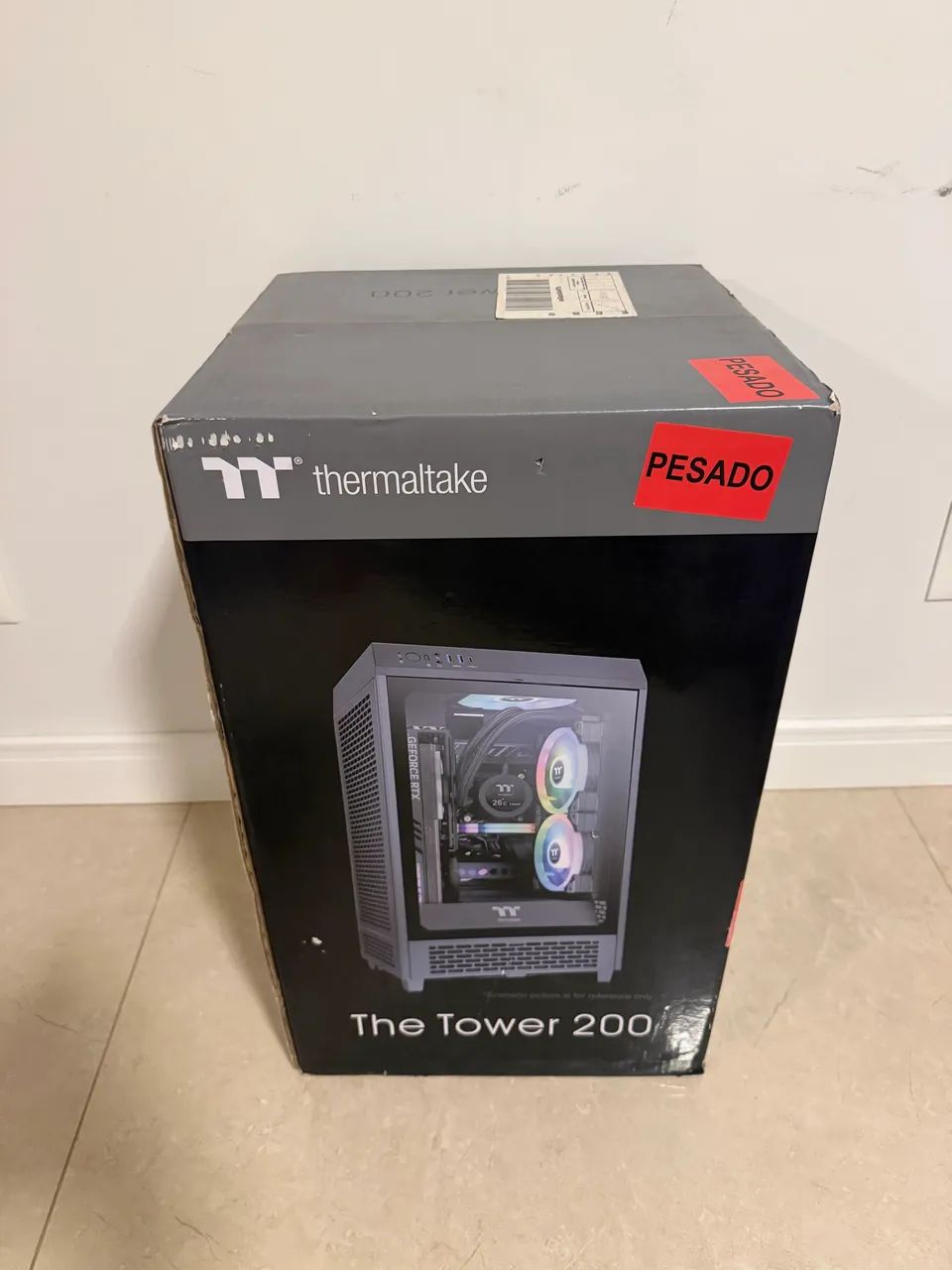 Gabinete Thermaltake The Tower 200 Black - LACRADO na caixa