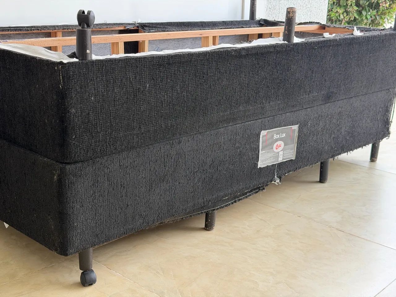 (Doação) Cama box castor tamanho king