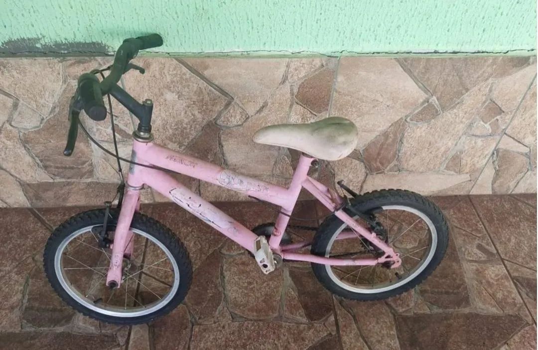 Bicicleta aro 12 feminina rosa