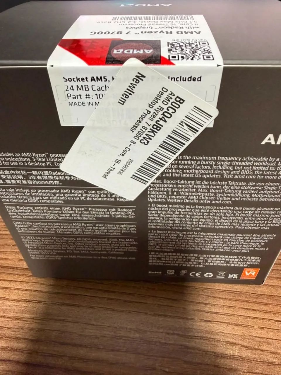 Processador AMD Ryzen 7 8700G, 4.2GHz (5.1GHz Max Turbo), Cache 8MB, Octa-Core, 16 Threads - Foto 4