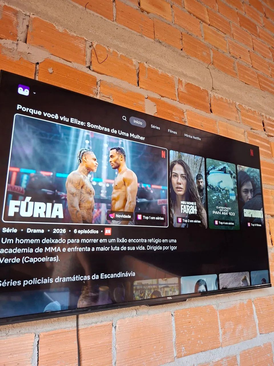 TV TCL Smart 43" - Ótimo Estado - R$ 700 - Foto 3