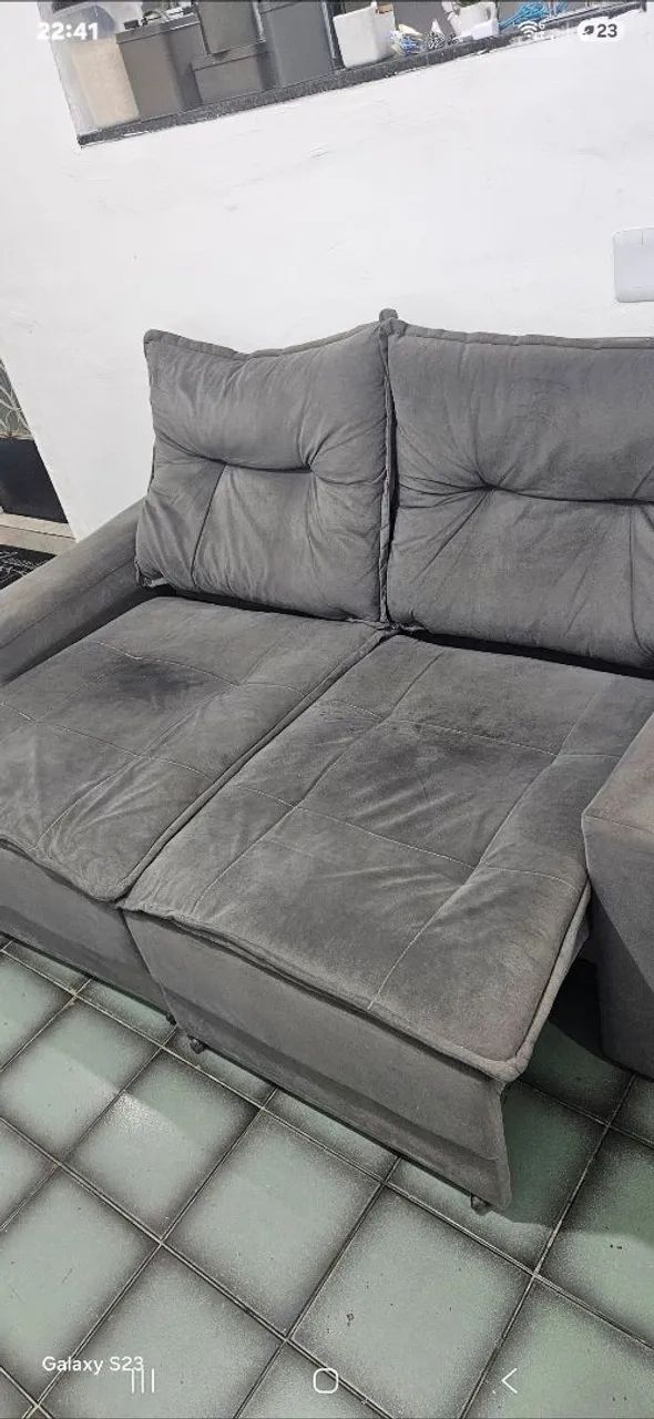 Vendo sofá suede 2 lugares 1,80 cm de largura!!!