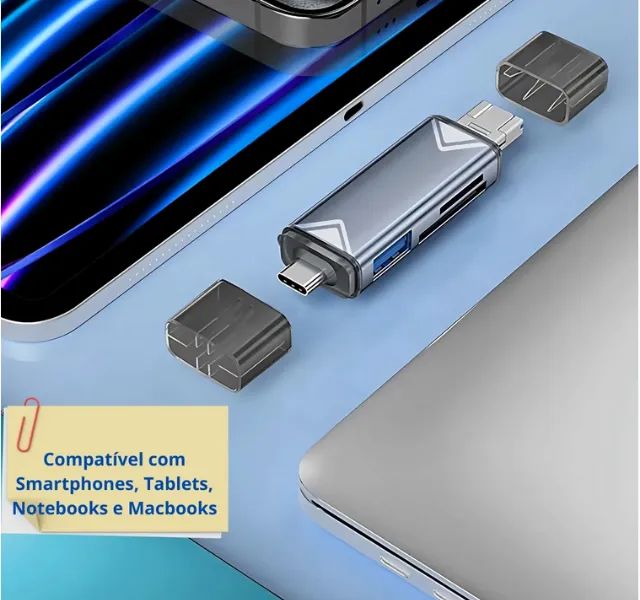Adaptador de cartão 6 em 1  - Foto 4