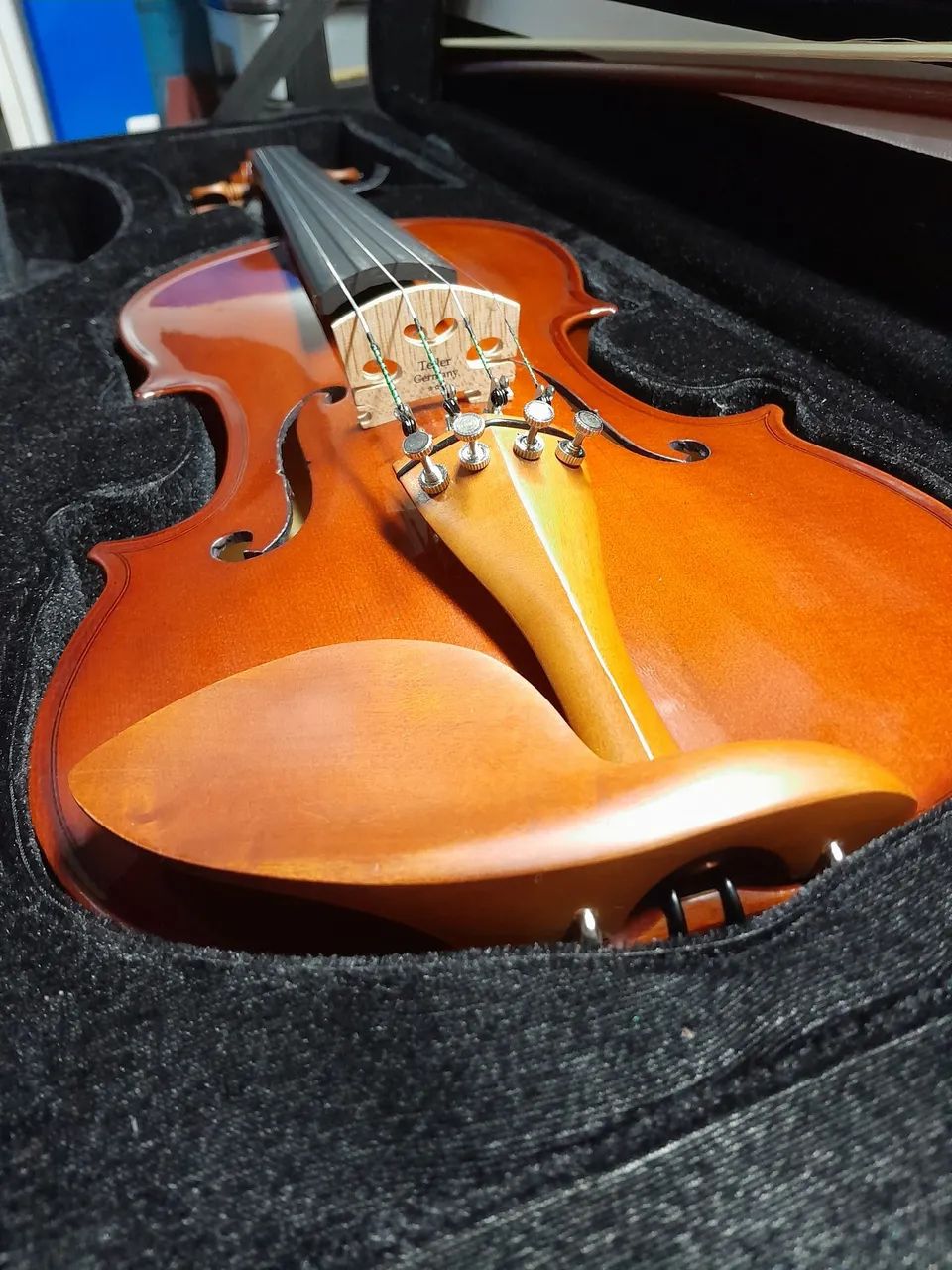 Violino 4/4 maciço ajustado Luthier  - Foto 5