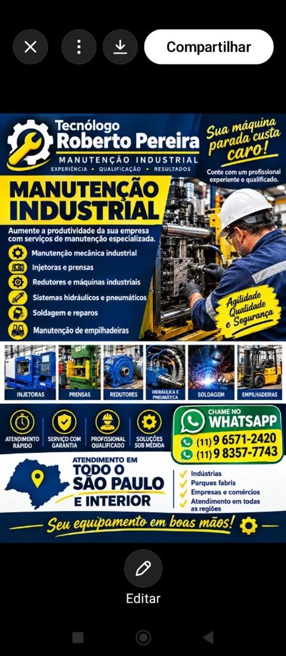 Manutenção conserto e reforma 