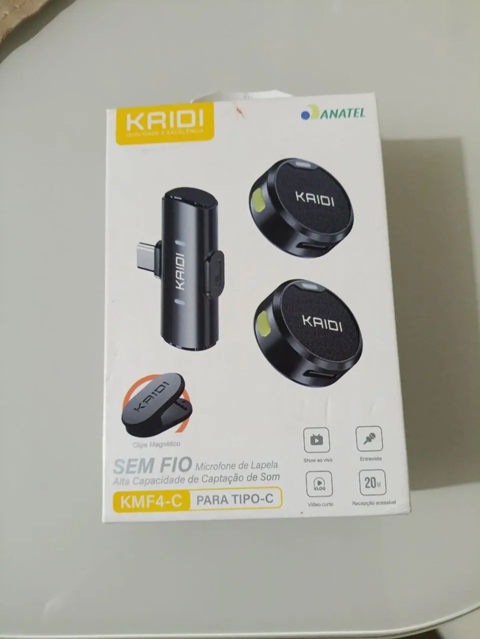 Microfone Duplo sem fio Lapela