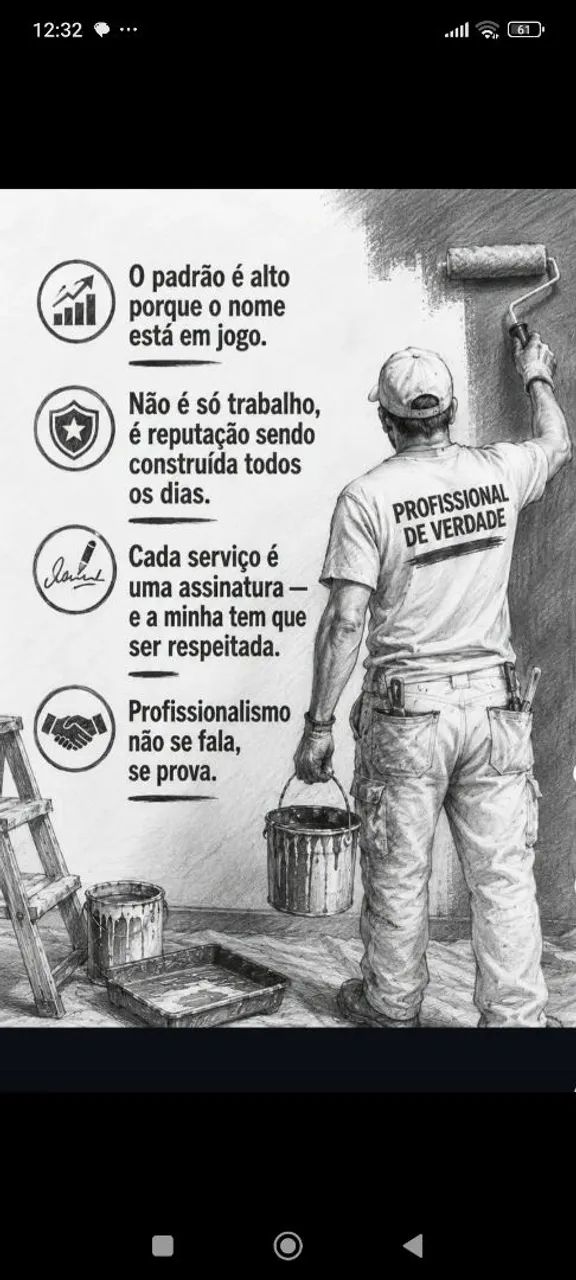 Pintor profissional acabamento fino 