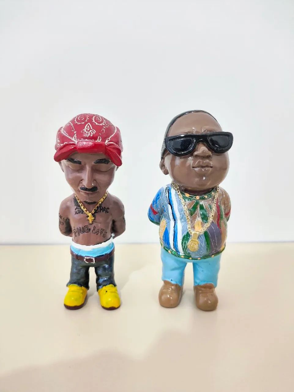 Tupac e Notorious B.I.G. Miniaturas 