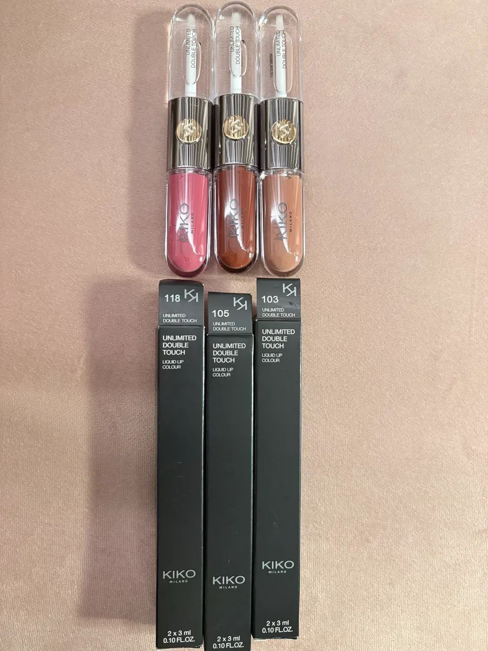 Gloss Unlimited doble Touch Kiko Milano cor 118