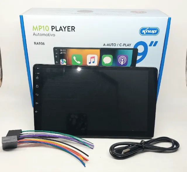 MP5 9 Polegadas 1DIN Android Auto CarPlay Bluetooth - Foto 2