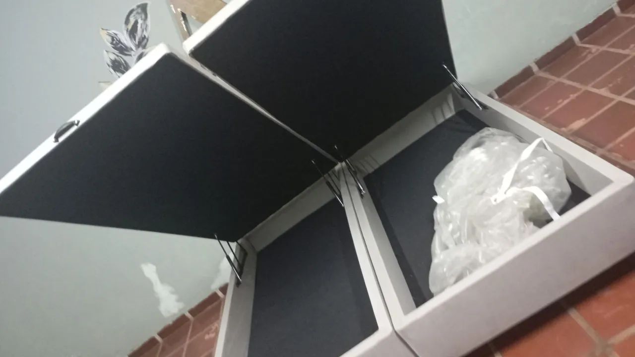 Box baú king sem uso frete grátis 
