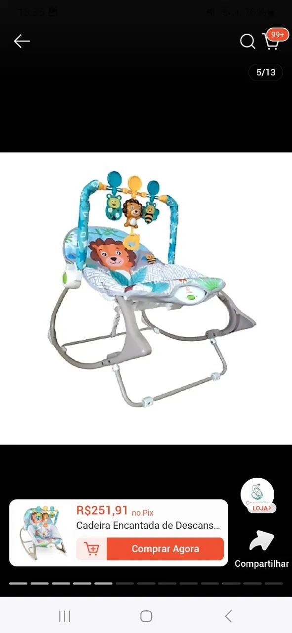 Cadeira de balanço Bebê