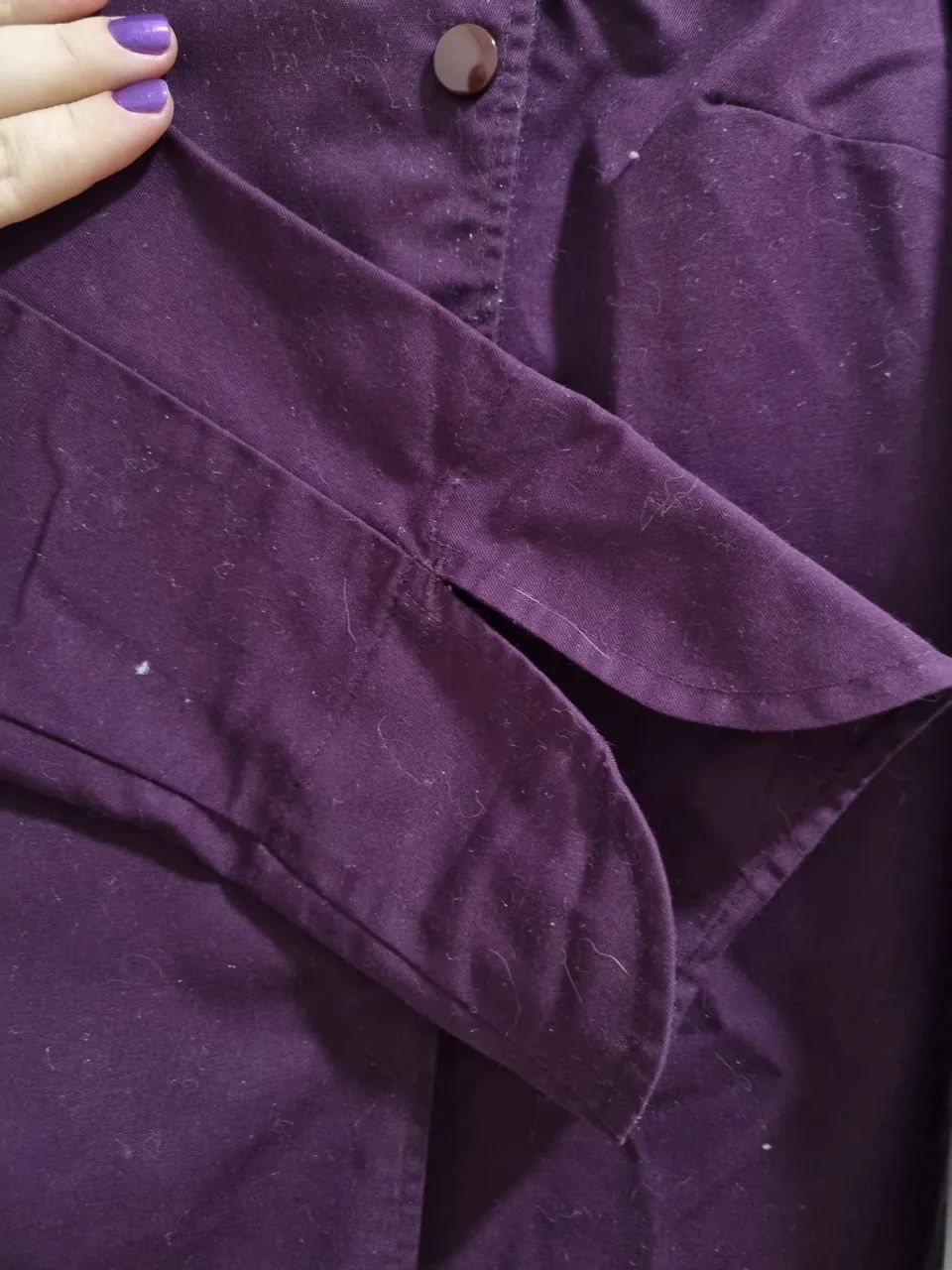 Dolmã/Jaqueta/Roupa para Cozinheiro Roxa - Foto 2