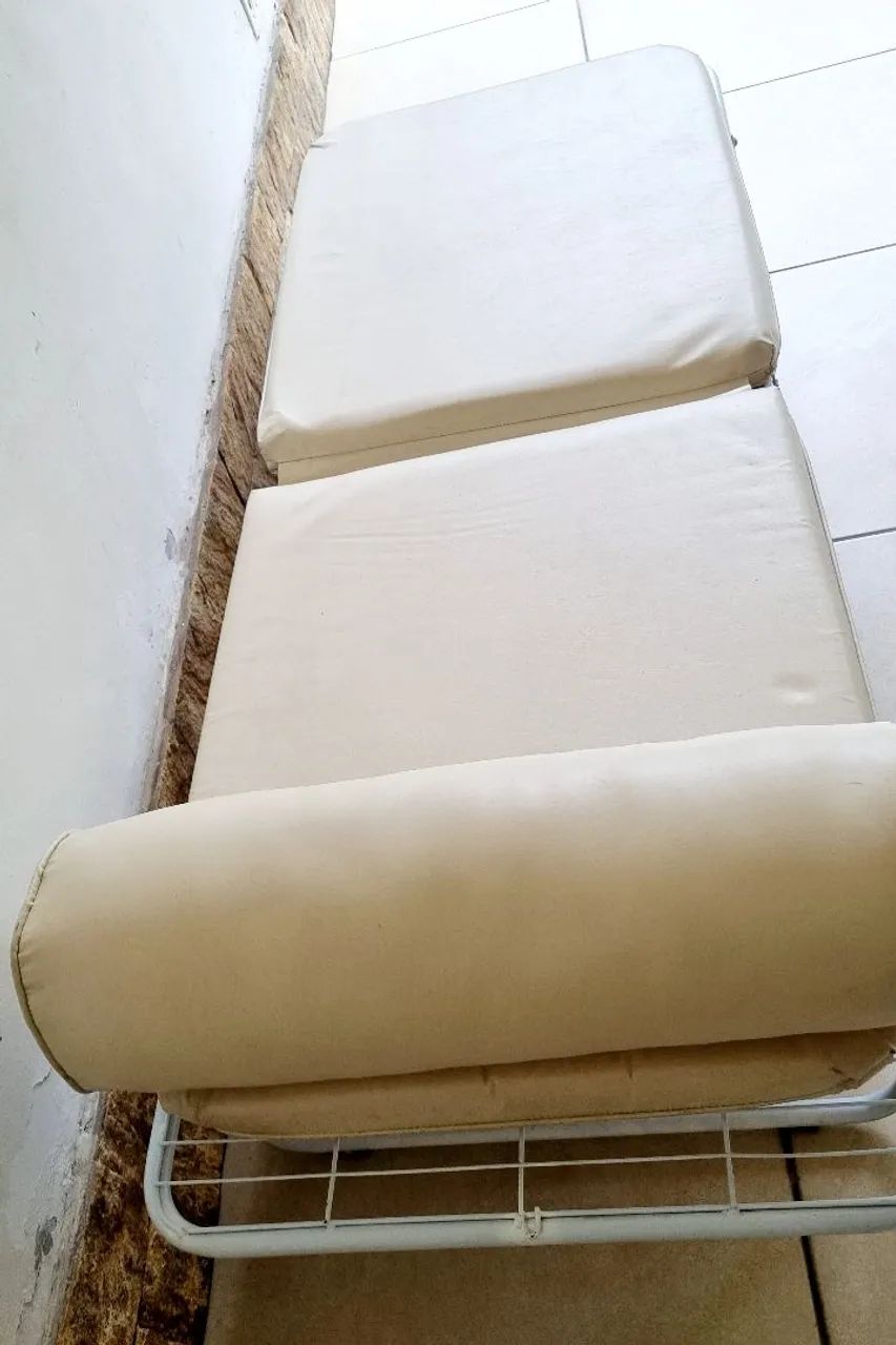 Cama dobrável c/ colchonete courino  - Foto 2