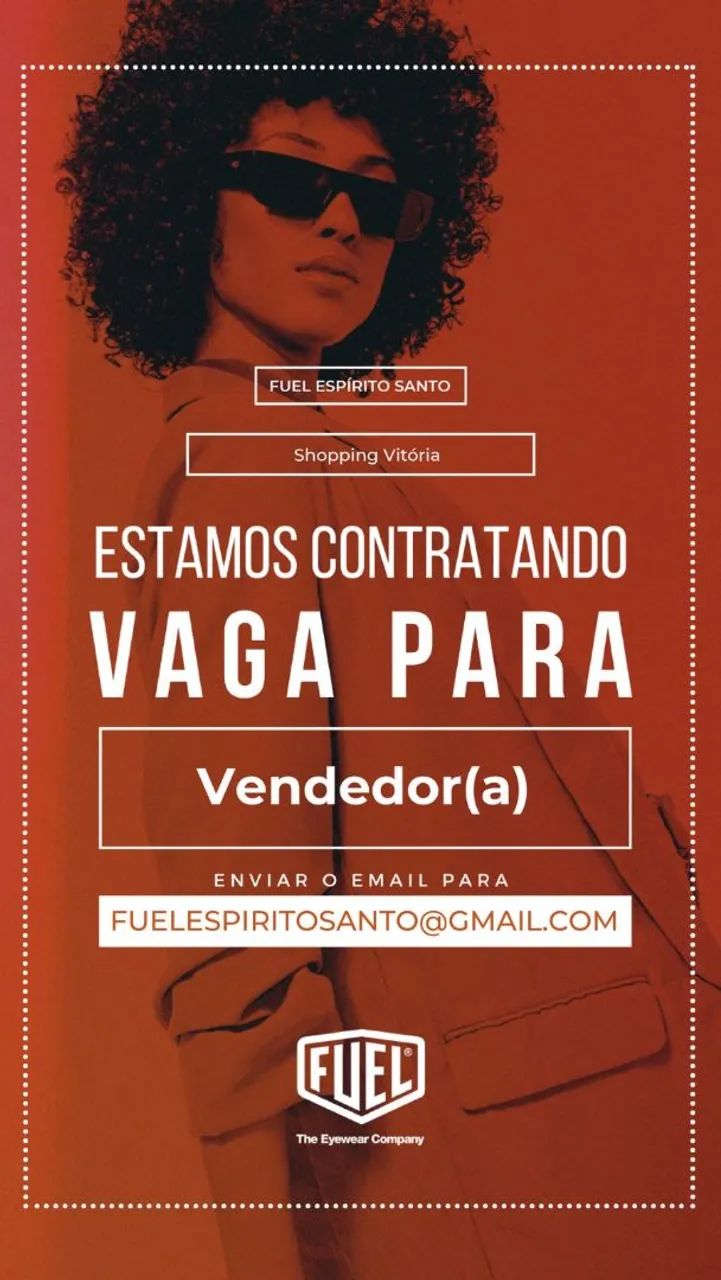 Vaga de emprego para vendedor(a)