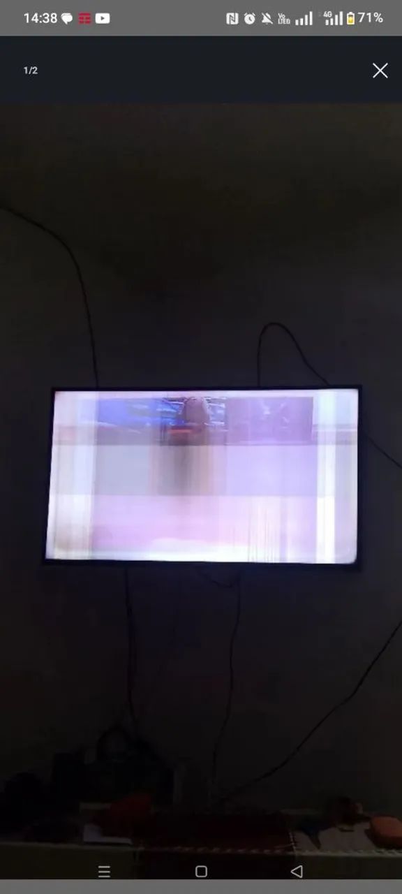 Tv smart 43 polegadas philco com defeito na tela