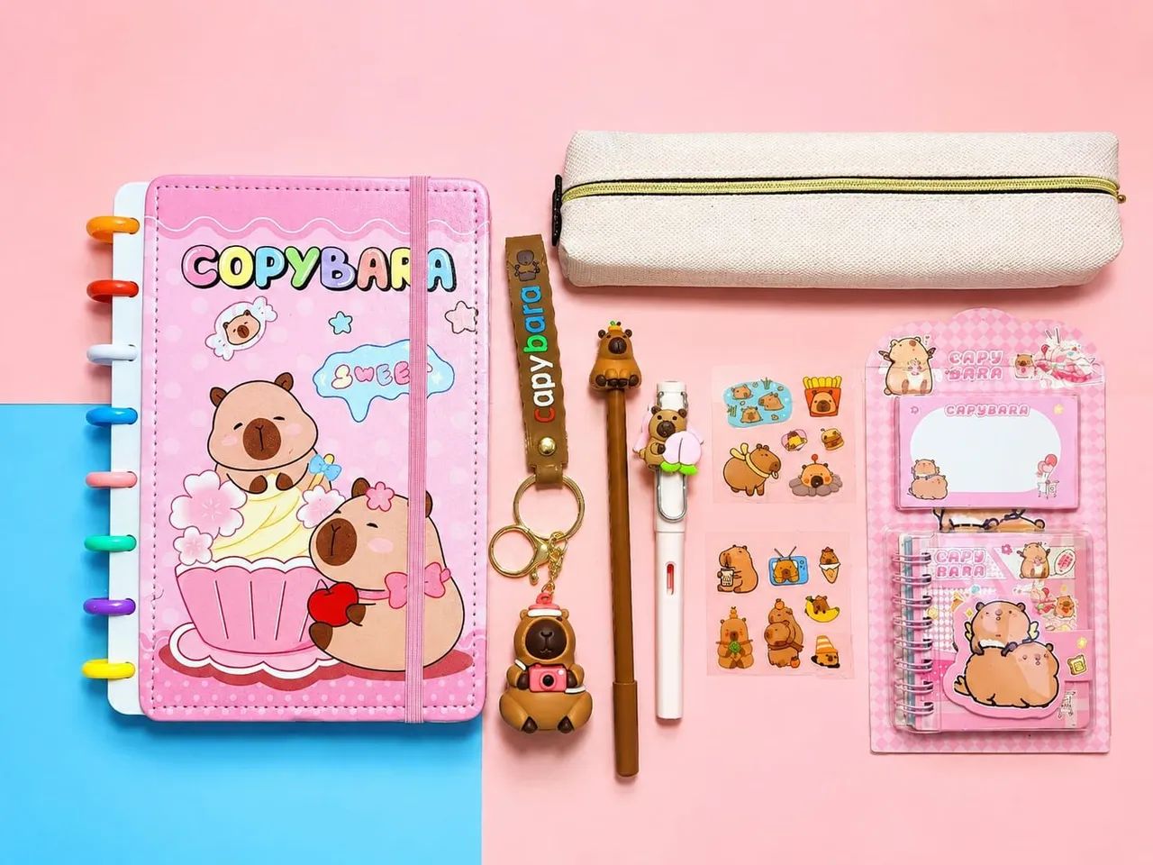 Kit Papelaria Capybara completo - Foto 3
