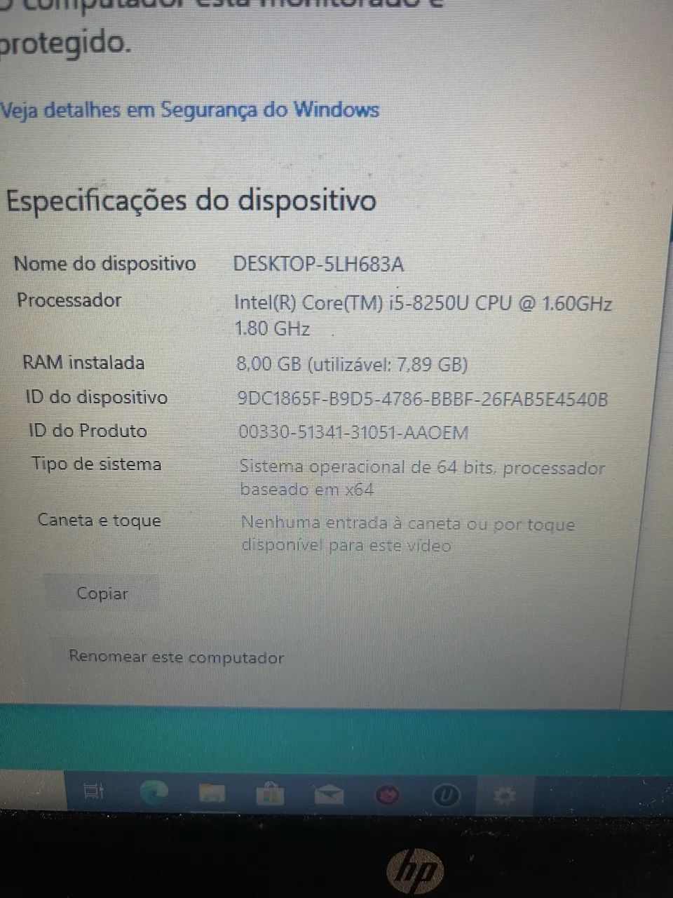 Notebook hp probook i5 gth 8 8gb ram ssd256gigas  - Foto 3
