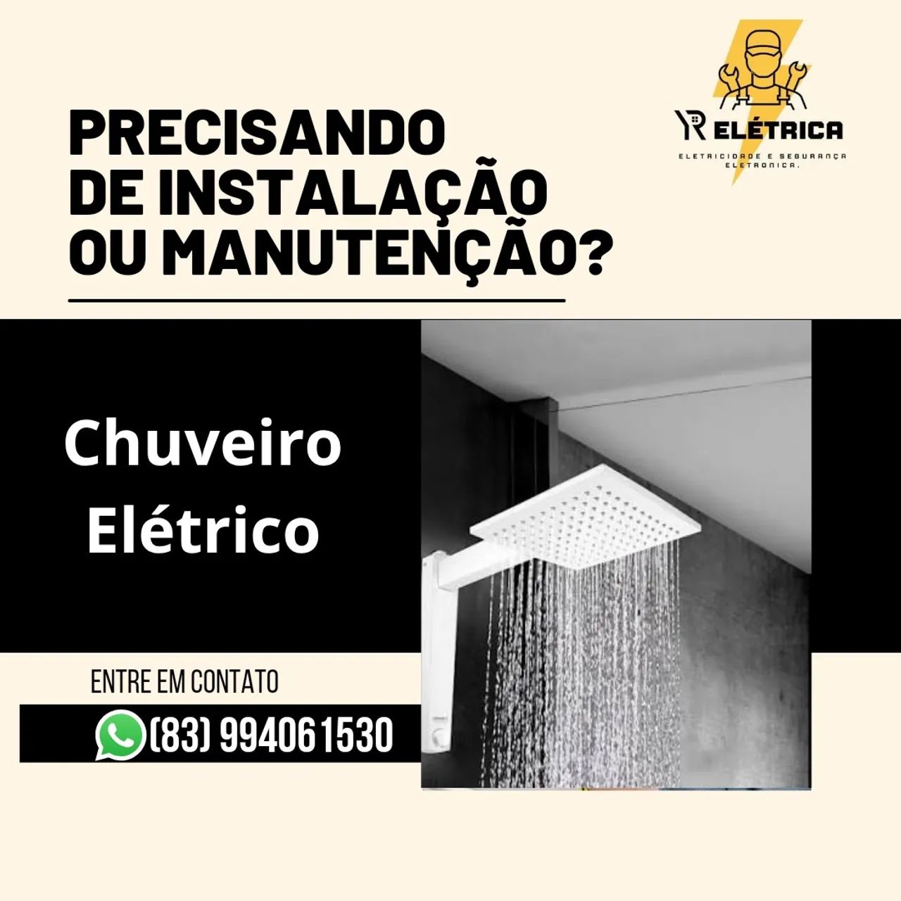 Instalação de chuveiro elétrico 