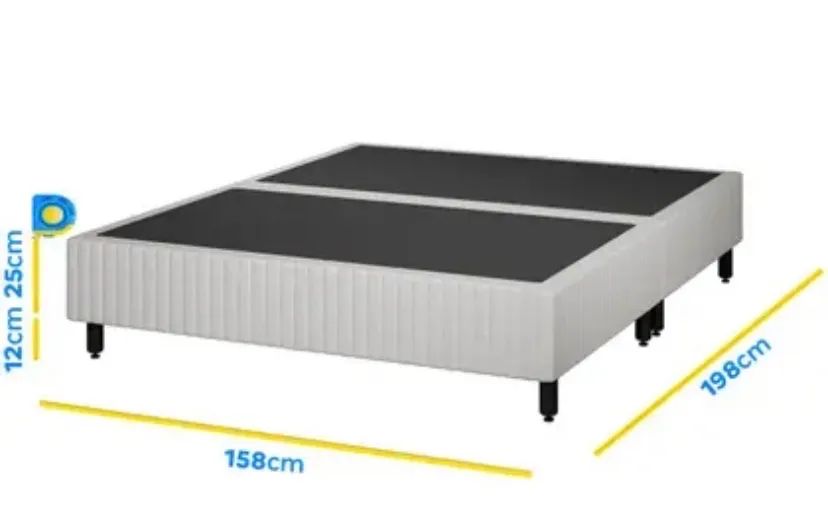 Base Cama Box Queen Plumatex Bipartido Magnum Maxx 
