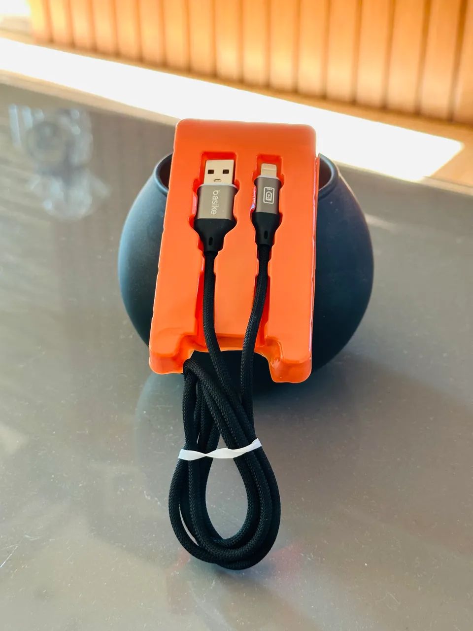 Cabo de Dados Basike USB-A para Lightning 1 Metro - Foto 3