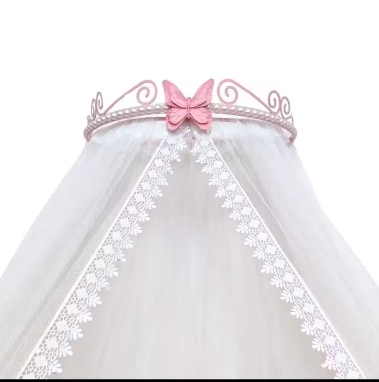 dossel borboleta com mosquiteiro tule pra berço  - Foto 2