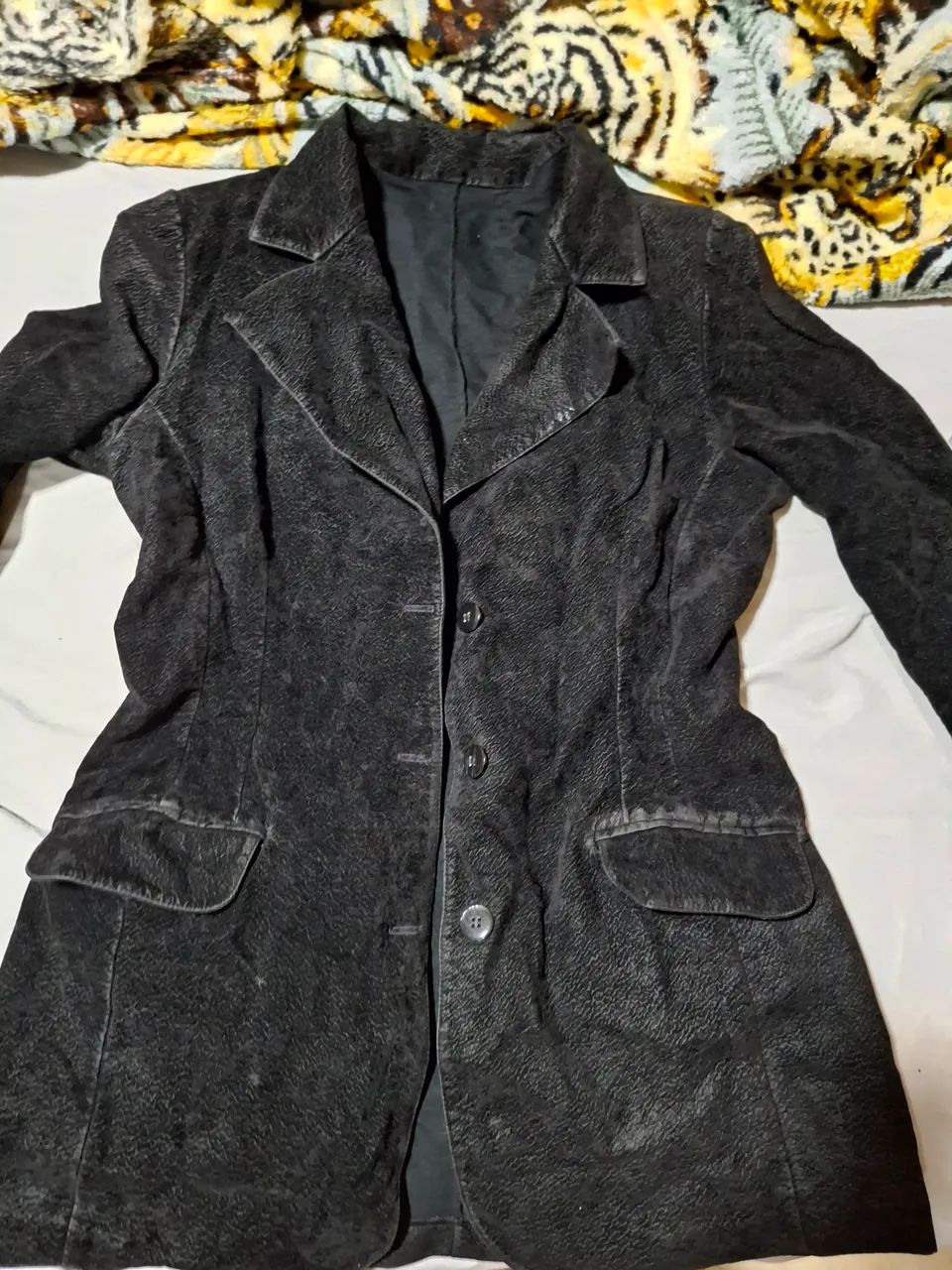 Blazer camurça preto 46