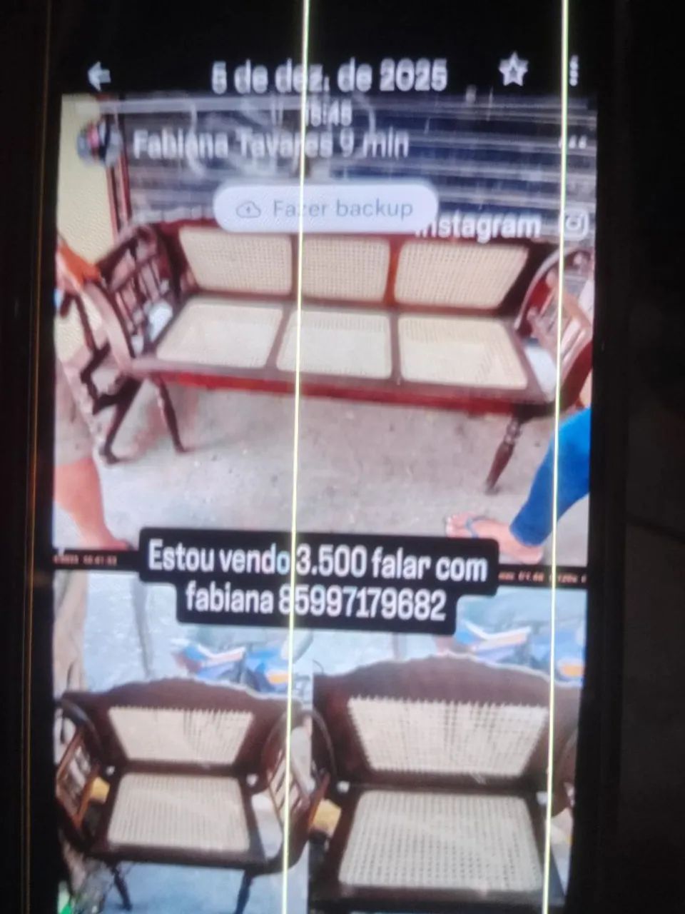 Sofá 20000antigo vende longo fala Fabiana  - Foto 2