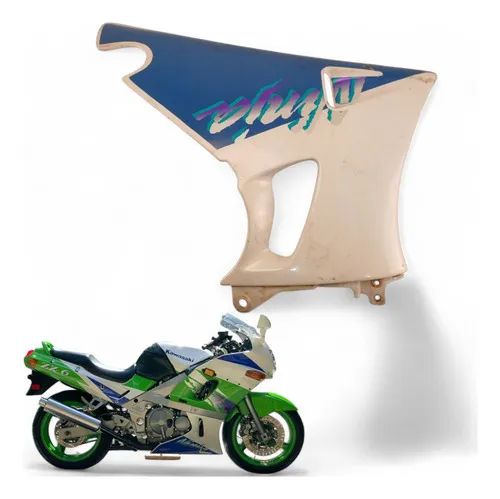 Spoiler Inferior Esquerdo Kawasaki Zx 600 1995 Preto - Peças para