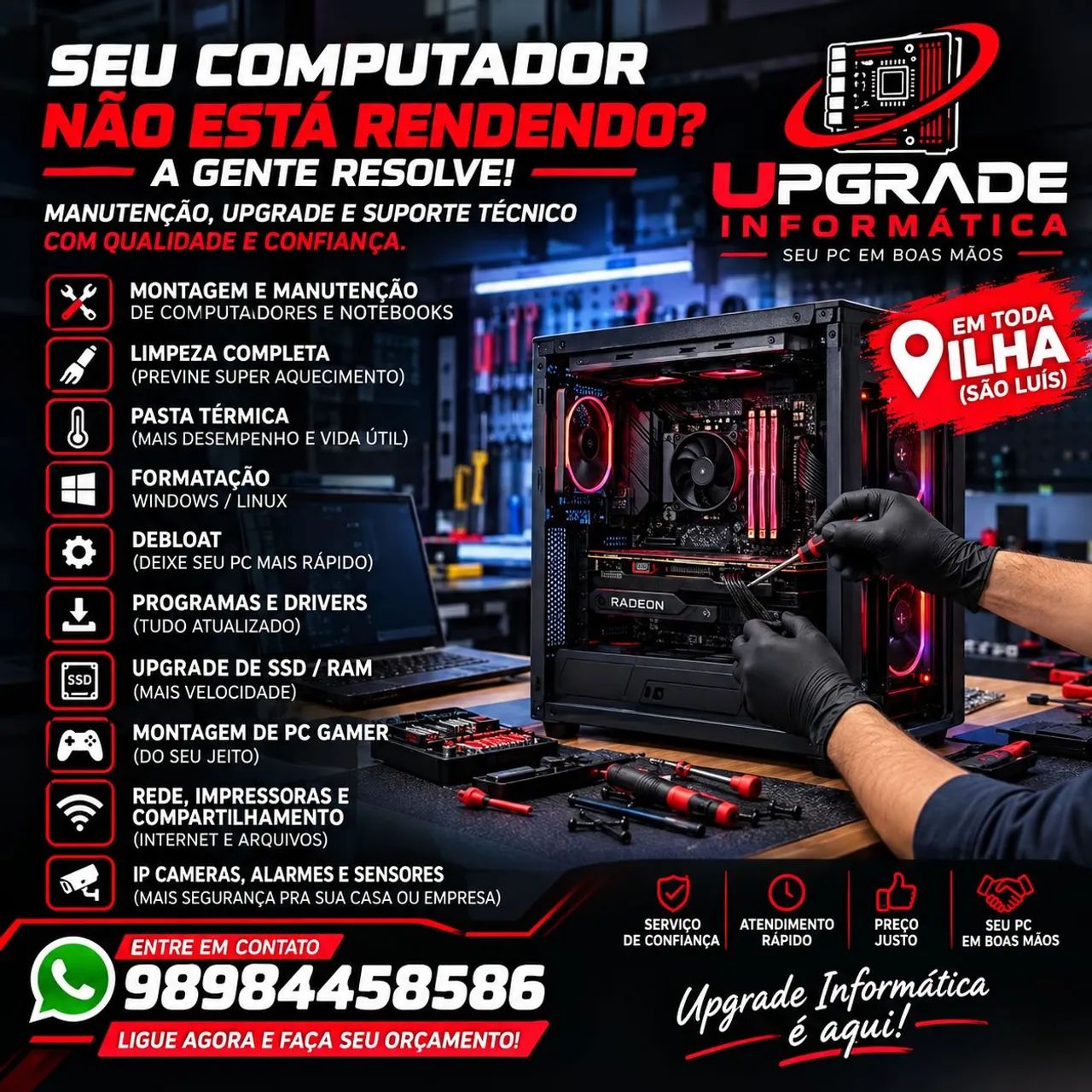 ? Manutenção de Computadores e Notebooks | Upgrade Informática