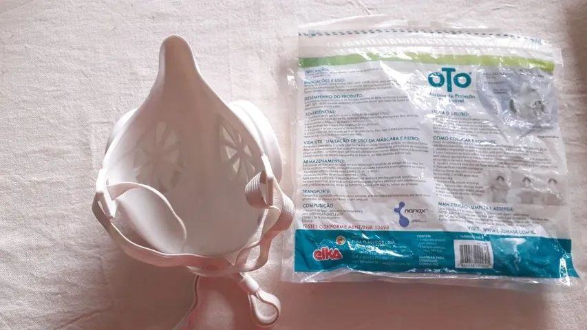 máscara de proteção reutilizável com filtro pff2 OTO - Foto 2